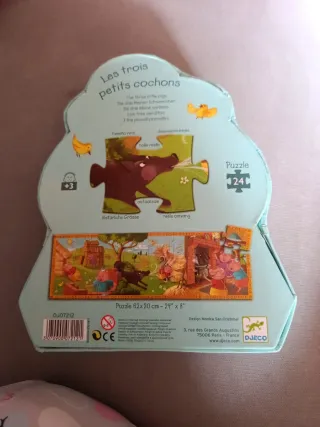 Puzzle Djeco Los Tres Cerditos 24 piezas