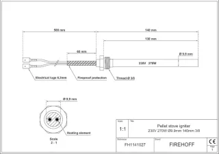 Resistencia Estufa Firehoff 230V