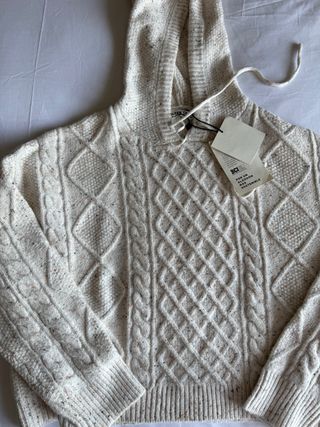 Jersey Green Coast con capucha beige nuevo