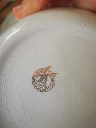 Lote 4 Platos Porcelana Dorados