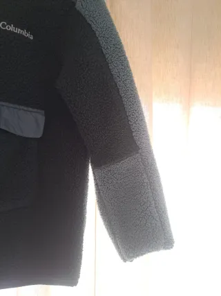 Forro polar Columbia verde talla s junior t 12