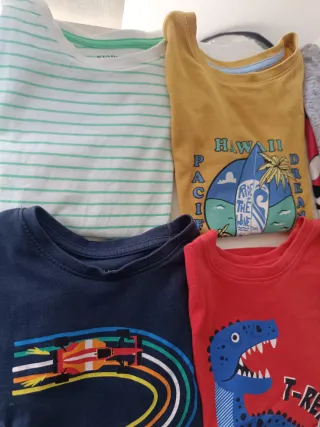 Lote 9 camisetas niño 3/4 años