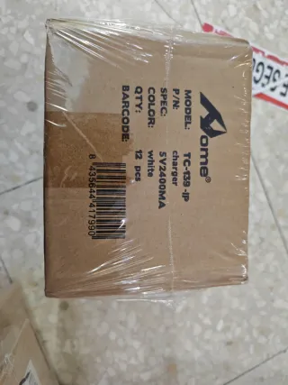 12 uds Cargador compatible iPhone 2.4A