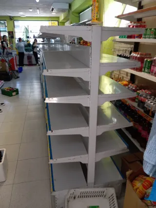 Estantería Metálica Blanca y Azul