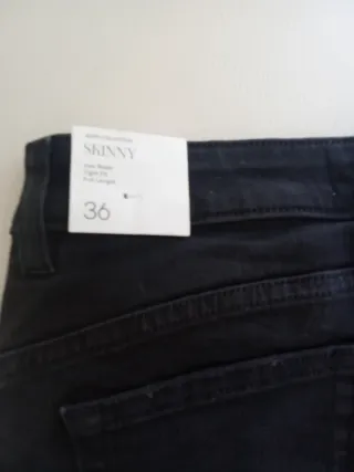 Pantalón Mango Negro Talla 36