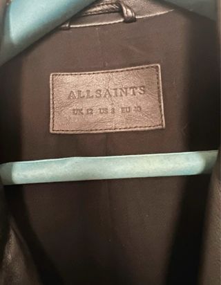 Chaqueta Biker AllSaints Negra Piel