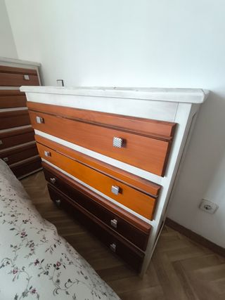 Dormitorio completo madera maciza