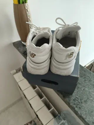 New Balance Donna Bianco Oro