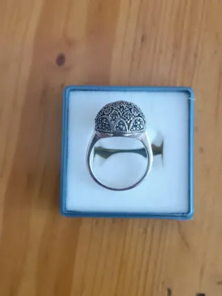 Conjunto Plata Marcasitas.Posible por separado.