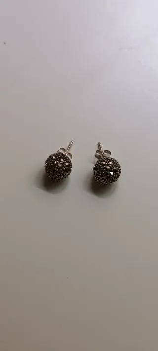 Conjunto Plata Marcasitas.Posible por separado.