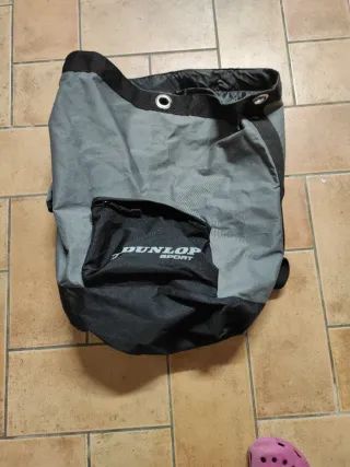 Sacca sportiva Dunlop nera e grigia