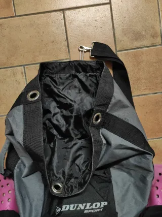 Sacca sportiva Dunlop nera e grigia
