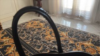 Borsa Gaelle Paris nera e rossa con strisce