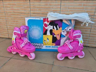 Patines en línea Looney Tunes niña talla ajustable