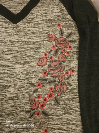 Jersey Koroshi bordado floral