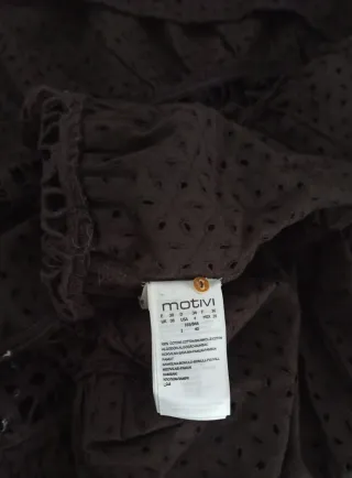 Abito Motivi pizzo Sangallo moka