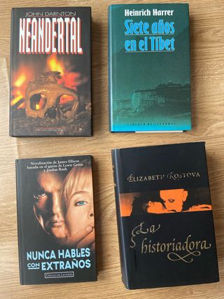 LOTE 4 NOVELAS ACCIÓN Y MISTERIO TAPA DURA CIRCULO