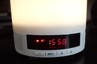 Lampada da tavolo grigio/bianco