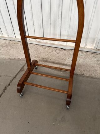 Perchero de pie madera y metal