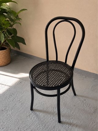 Sillas metálicas Thonet Bistro Negras