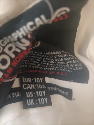 Abrigo Geographicals Norway 10 años