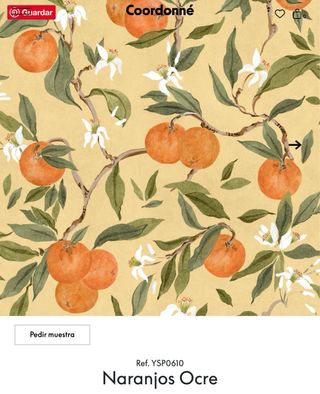 Rollo Papel Pintado Naranjos Ocre for Coordonné