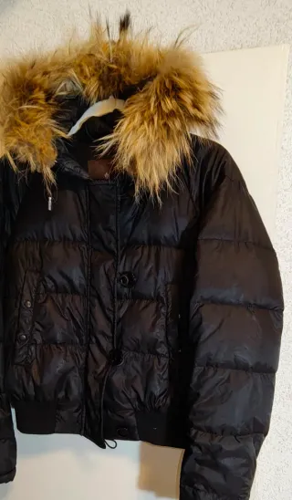 Abrigo Bomber Moncler Mujer Negro