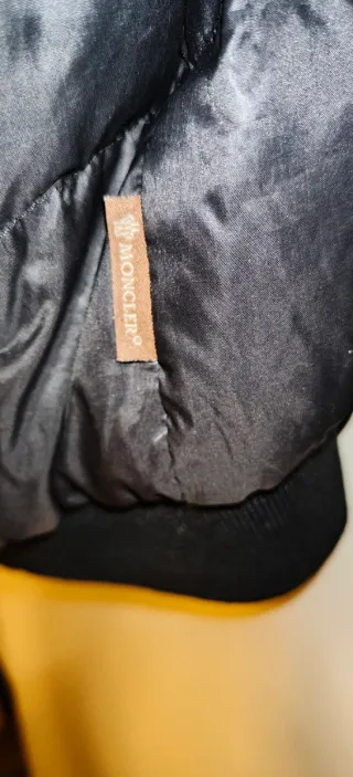 Abrigo Bomber Moncler Mujer Negro