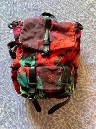 Mochila Desigual estampado floral (boho) original