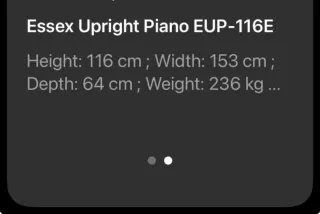 Piano vertical Essex