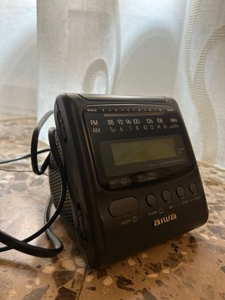 Reloj despertador Aiwa negro