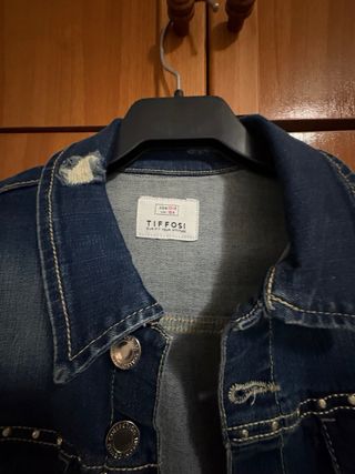 Chaqueta tejana Tiffosi azul