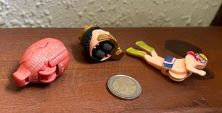 3 FIGURAS KINDER REINA CONCHA Y NADADOR