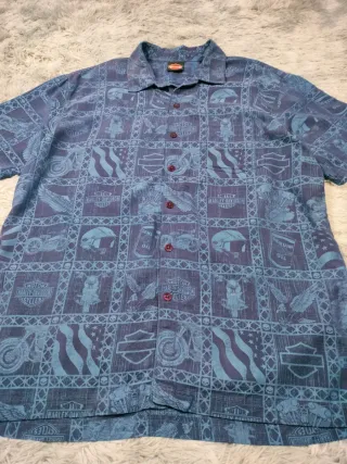 Camisa Harley Davidson Estampado Gráfico Integral