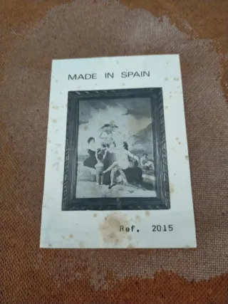 Cuadro decorativo de tela y madera