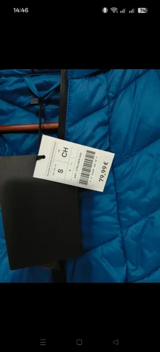 Chaqueta deportiva Oysho azul