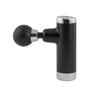 Pistola Masajeadora Corporal Negra y Plateada