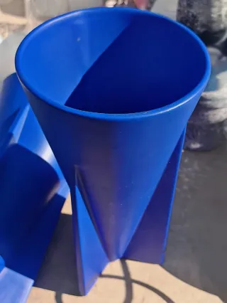 Vaso Space Age Azul cerâmico