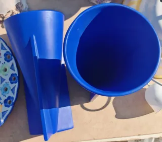 Vaso Space Age Azul cerâmico