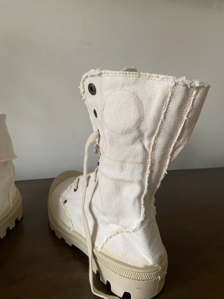 Stivaletti 39 unisex tela grezza Made in Italy