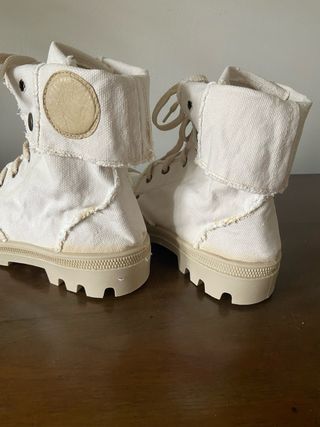 Stivaletti 39 unisex tela grezza Made in Italy