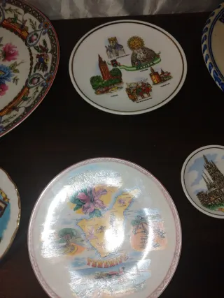 8 Platos Decorativos Varios Tamaños