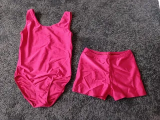 Conjunto Gimnasia Artística Rosa.  Talla 8-9 años