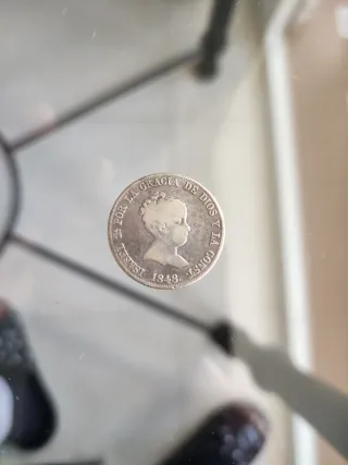 Moneda 4 Reales Isabel II 1848 Madrid