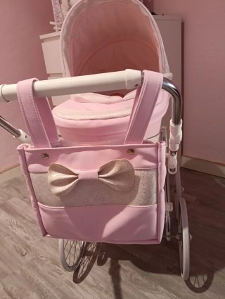 Cochecito Bebé Reborn Bytax Rosa Polipiel