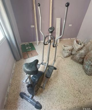 Bicicleta elíptica y estática Precio negociable.