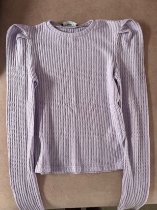 Jersey lila tejido waffle