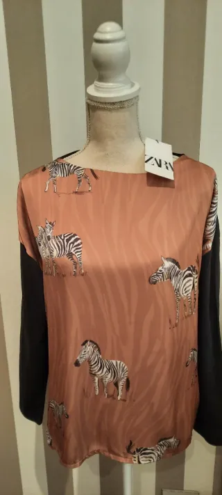 Blusa Zara Cebra