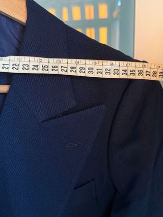 Americana niño azul