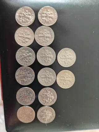 14 Monedas One Dime Roosevelt